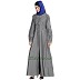 Front open Denim abaya